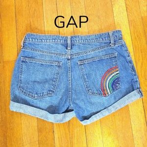 COPY - 🌈 Gap Blue Jean Shorts Size 28 waist. 3" inseam.
